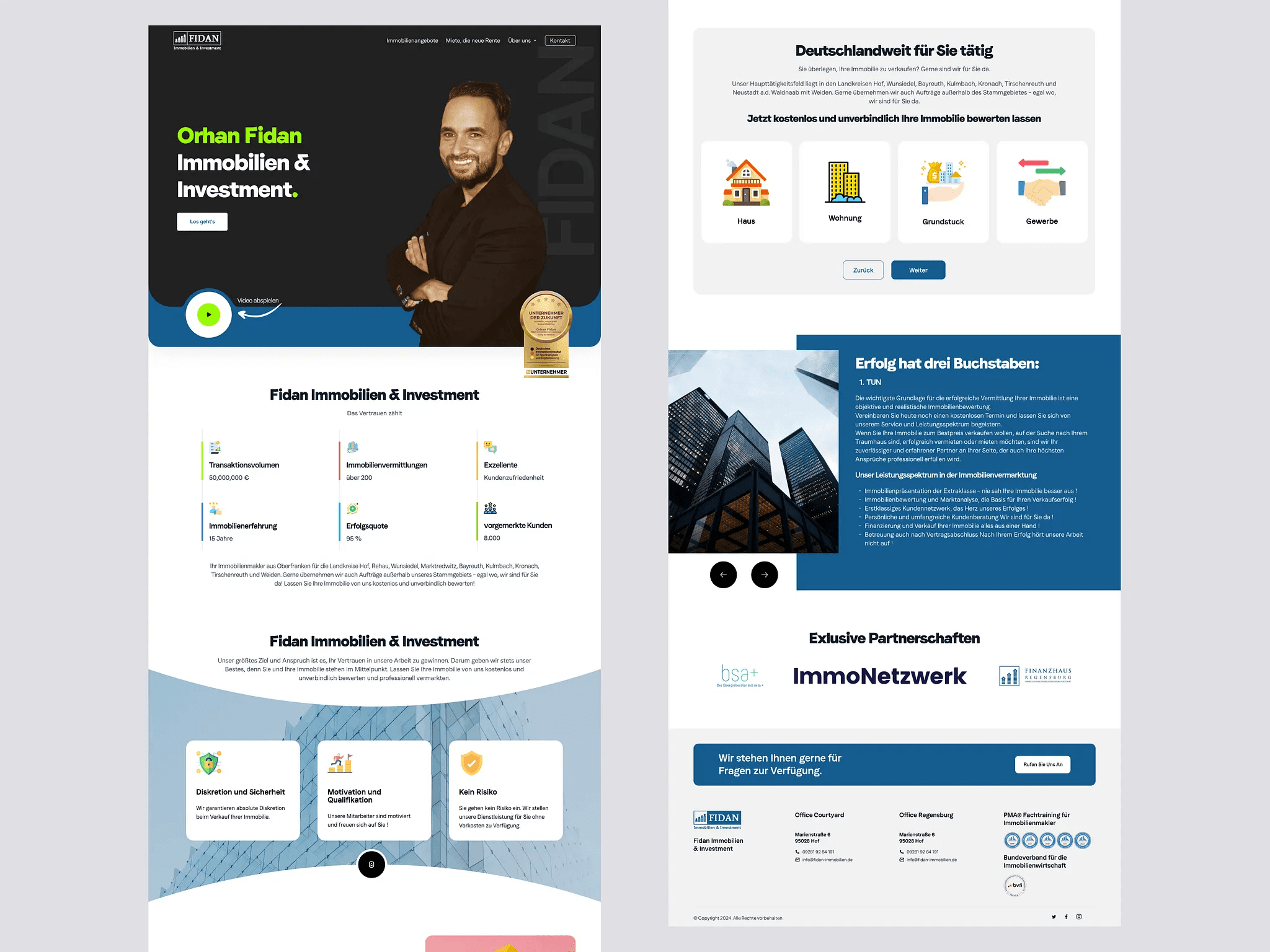 Digital agency website design showcasing a studio partnership deliverable